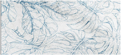Vintage blue leaf